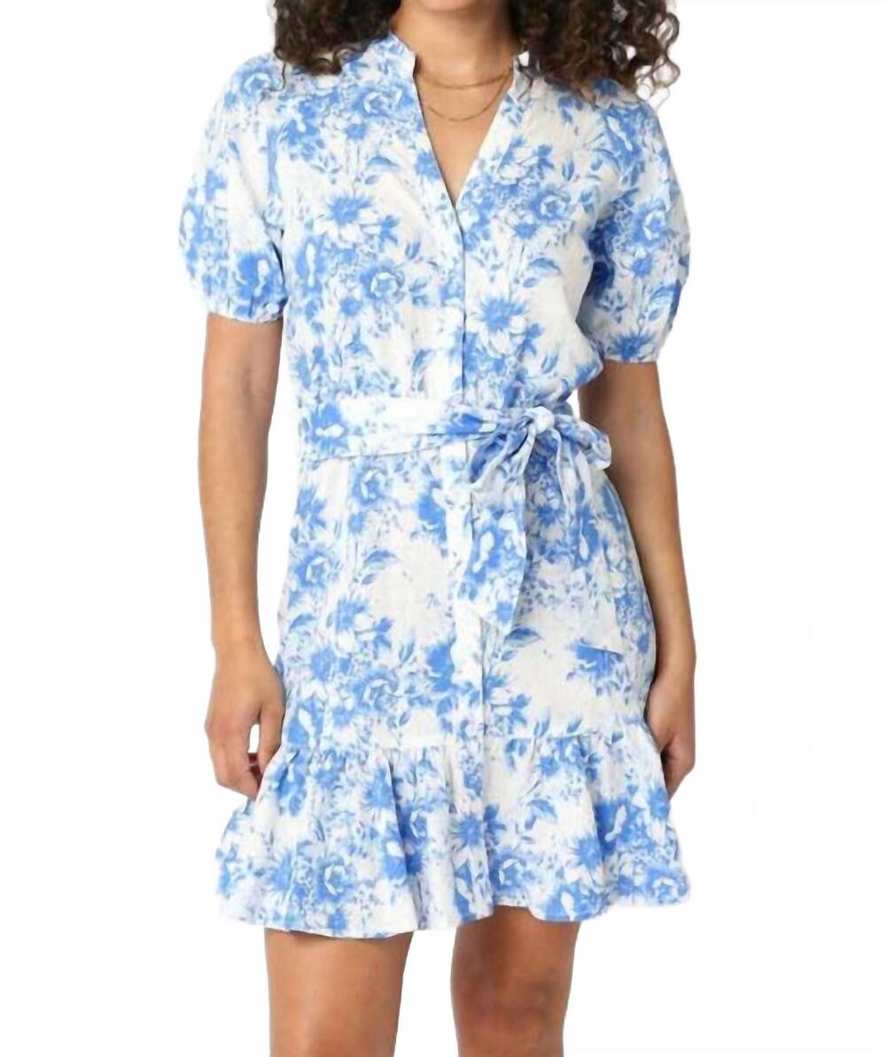 NEW OLIVACEOUS noor floral dress in blue